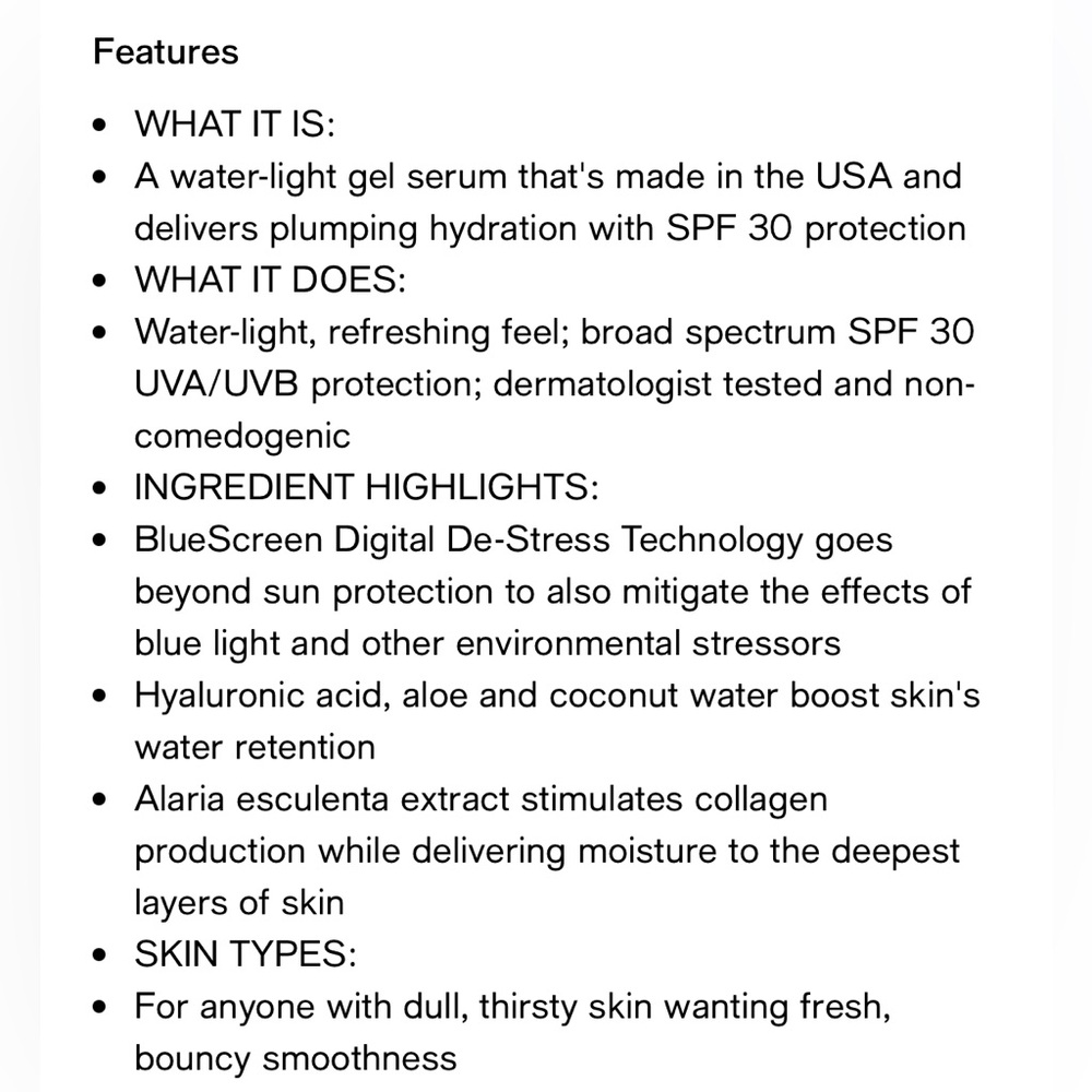 COOLA Refreshing Water Plumping Gel Serum with Sunscreen - Picture 6 of 7